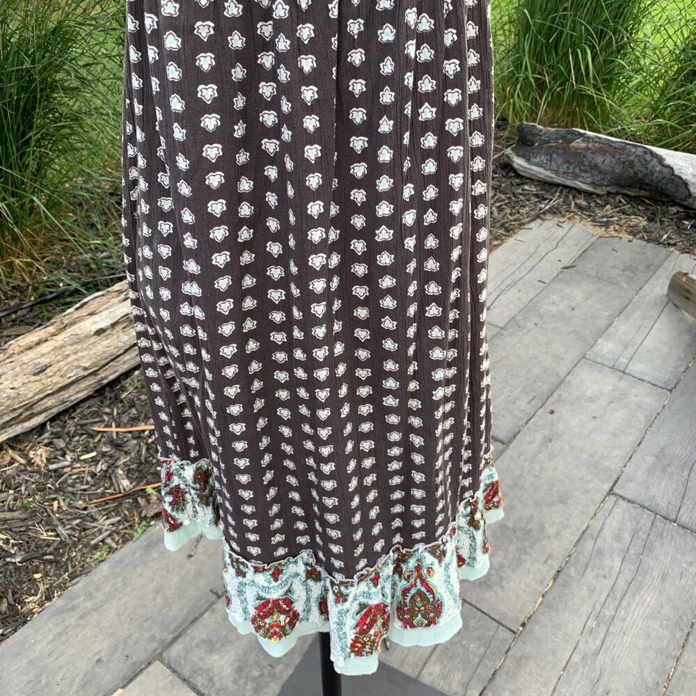 Billabong Babydoll Dress Sleeveless Boho Empire Waist Ruffle Hem Sundress - Picture 7 of 10